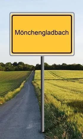 Ortsschild Mönchengladbach