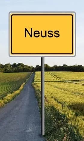 Ortsschild Neuss
