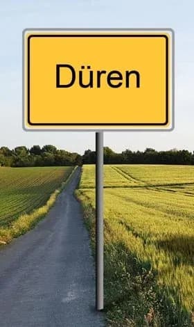 Ortsschild Düren